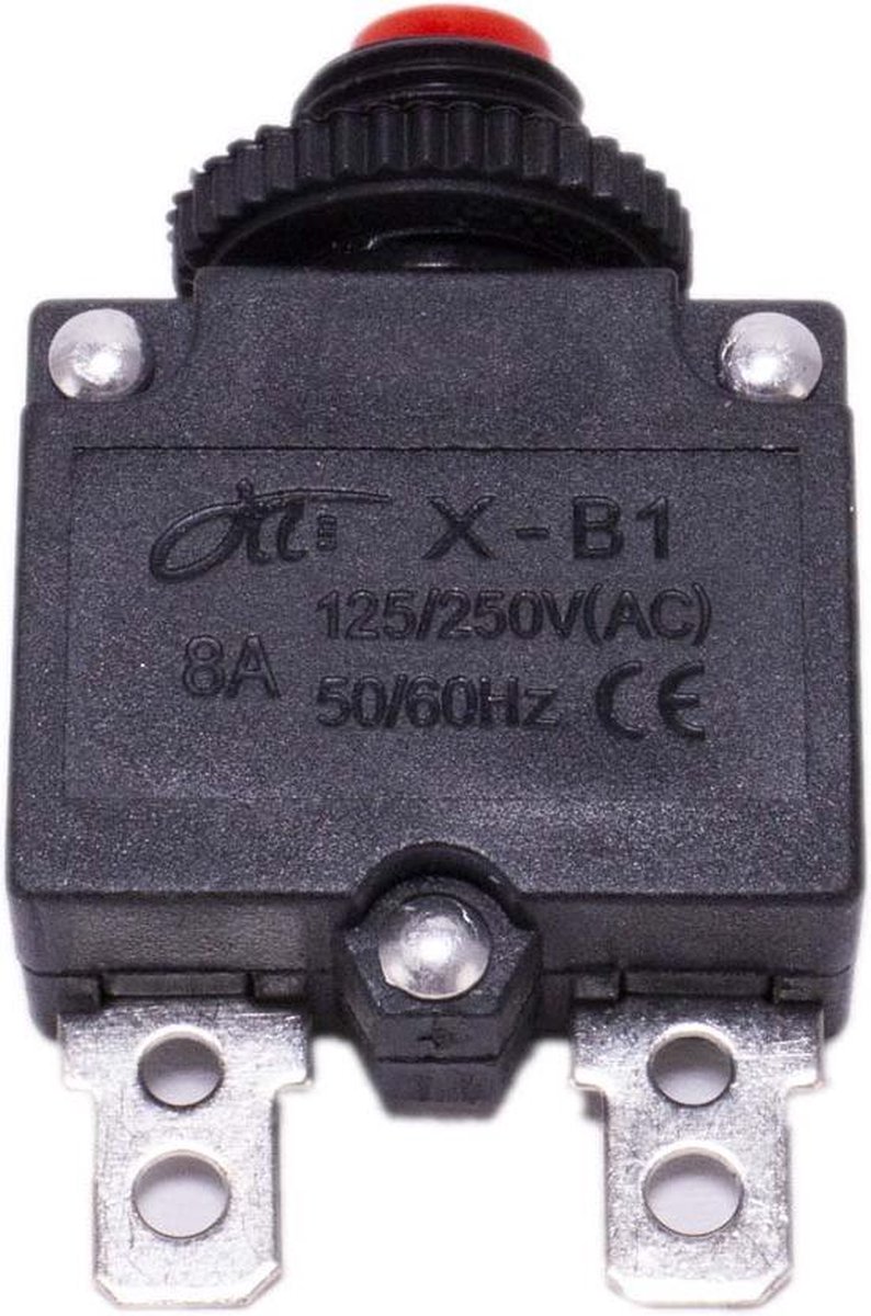 8A Automatische zekering met reset knop voor elektrische kinderauto - kindermotor - kinderquad - kindertractor - accuvoertuig