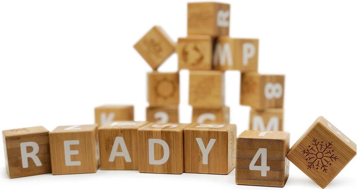 Kinderfeets Bamboo ABC Blokken - Stapeltoren