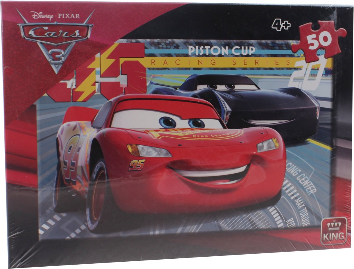 King Legpuzzel Disney Cars Piston Cup 50 Stukjes