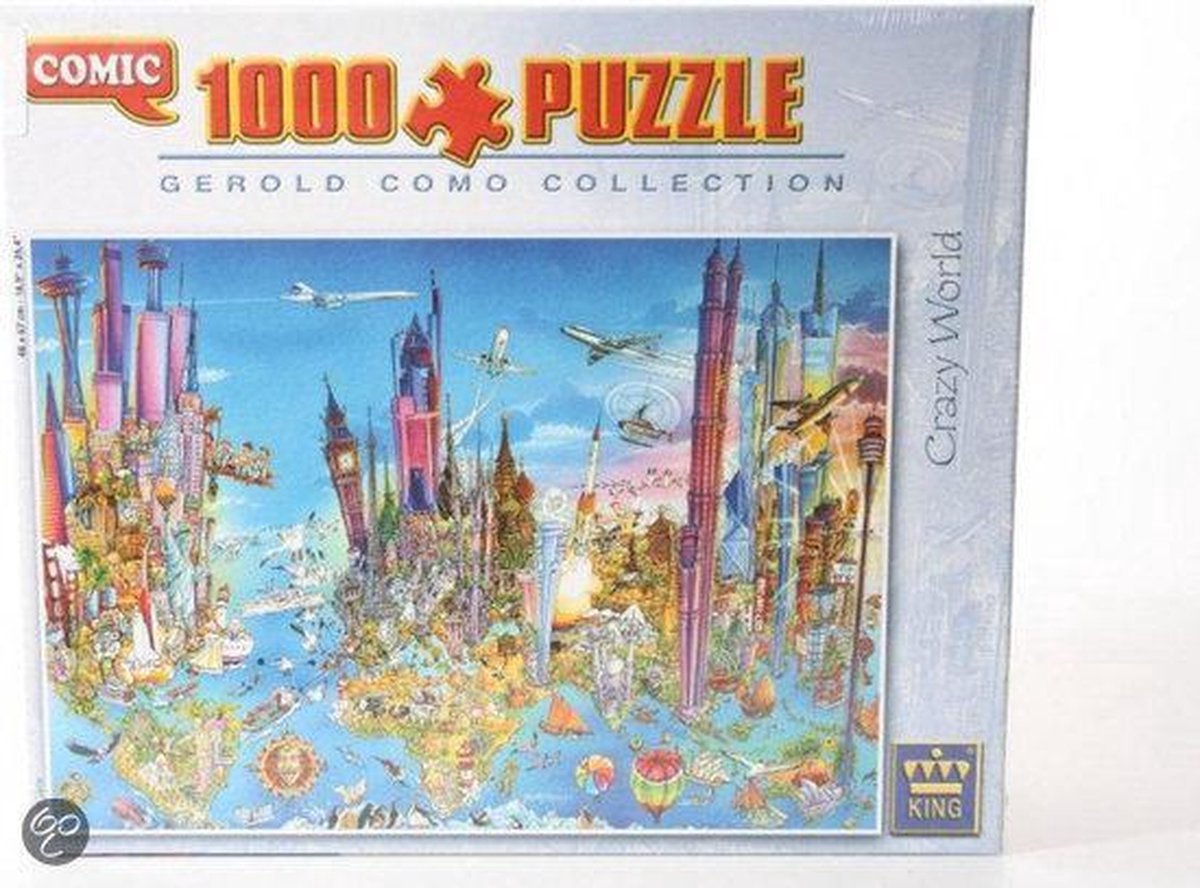 Comic Puzzel Crazy World 1000 Stukken