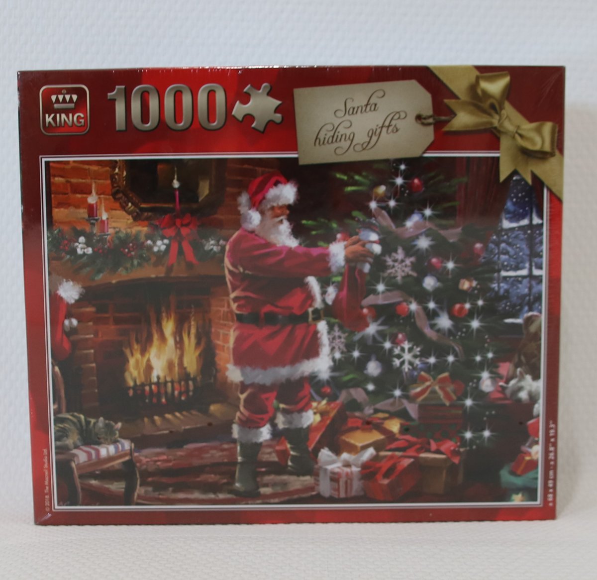 King Puzzel 1000 Stukjes (68 x 49 cm) - Kerstpuzzel kerstman - Legpuzzel Kerst - Puzzel Kerst Winter