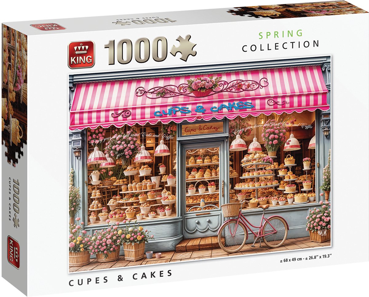 King Puzzel Cups & Cakes 1000 stukjes - Legpuzzel
