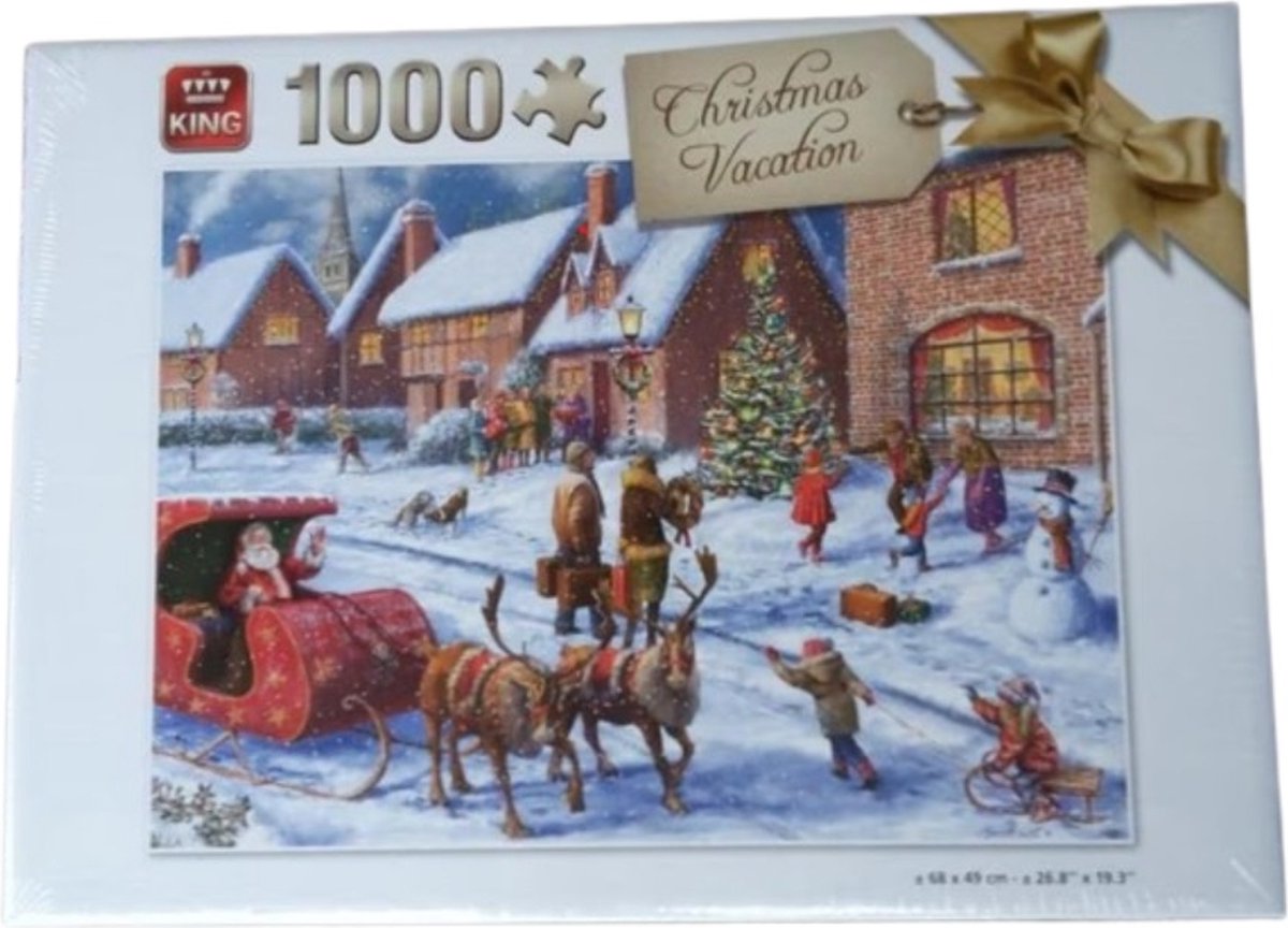 King kerstpuzzel Christmass Vacation 1000 stukjes