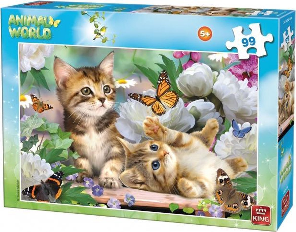 legpuzzel Animal World Kittens 99 stukjes
