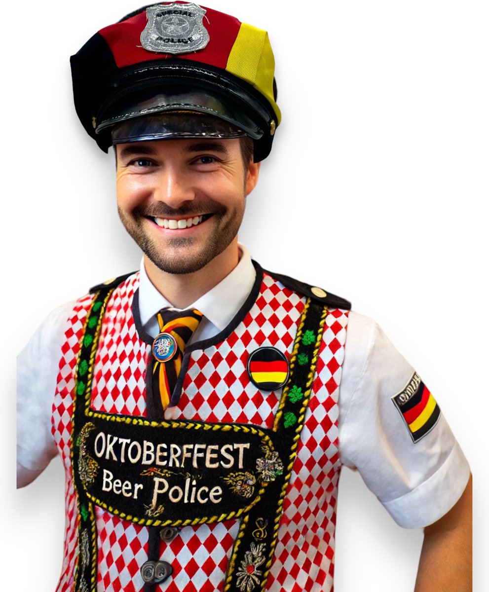 Duitse Politiepet - Zwart Rood Geel - Special Police Badge