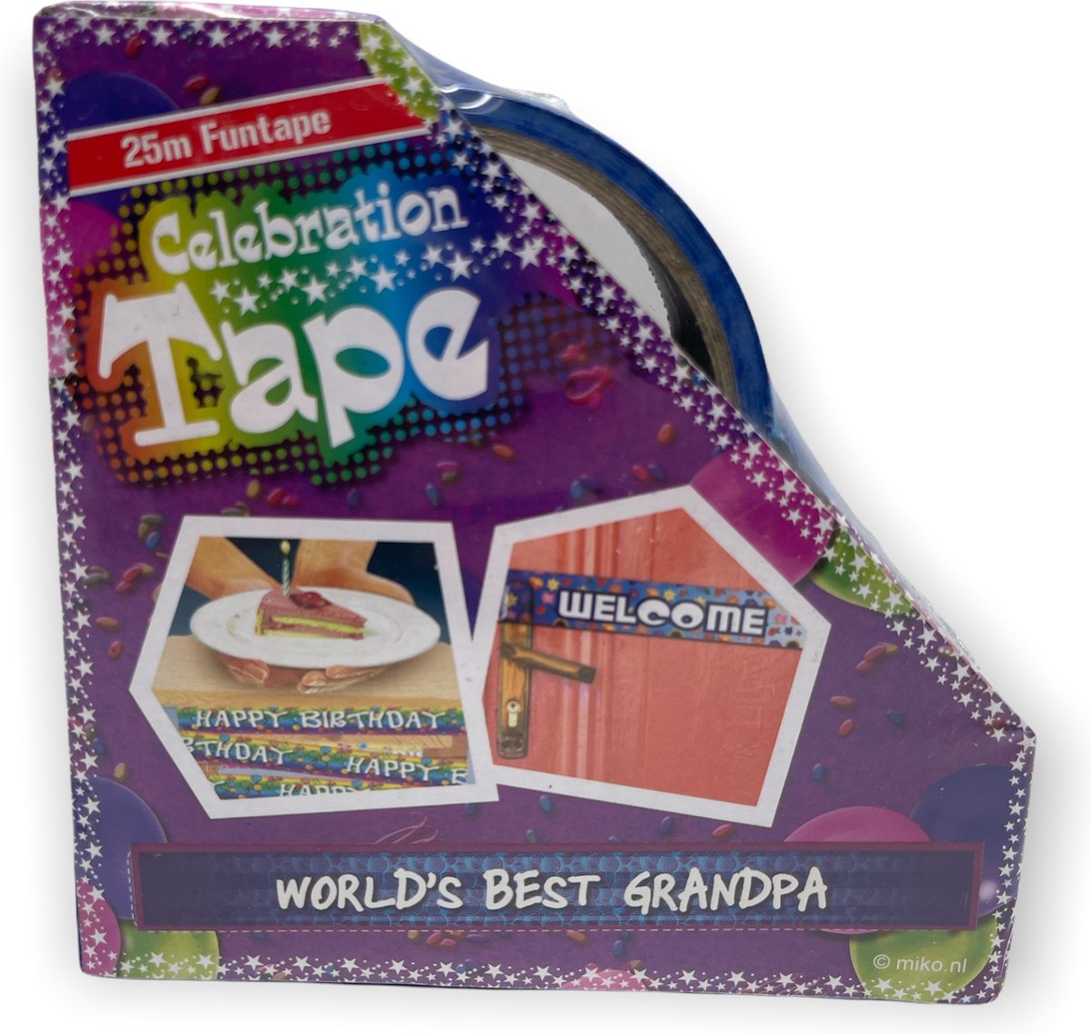 Kinky Pleasure - Afzet Tape - Tape - Lint - Worlds Best Grandpa - 25 Meter - 1 stuk