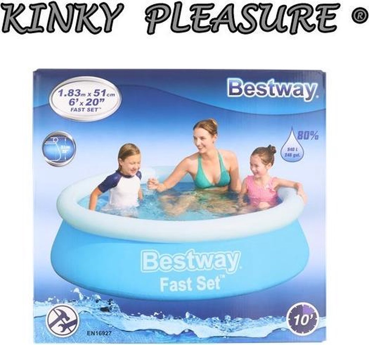 Kinky Pleasure - Zwembad - 183x51cm - 940 liter 80%