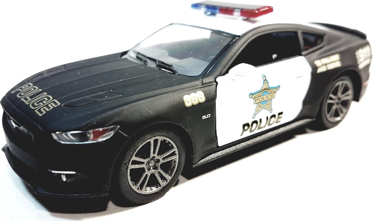 2015 Ford Mustang GT (Politie) – Kinsmart 1:36 - Modelauto - Schaalmodel - Model auto