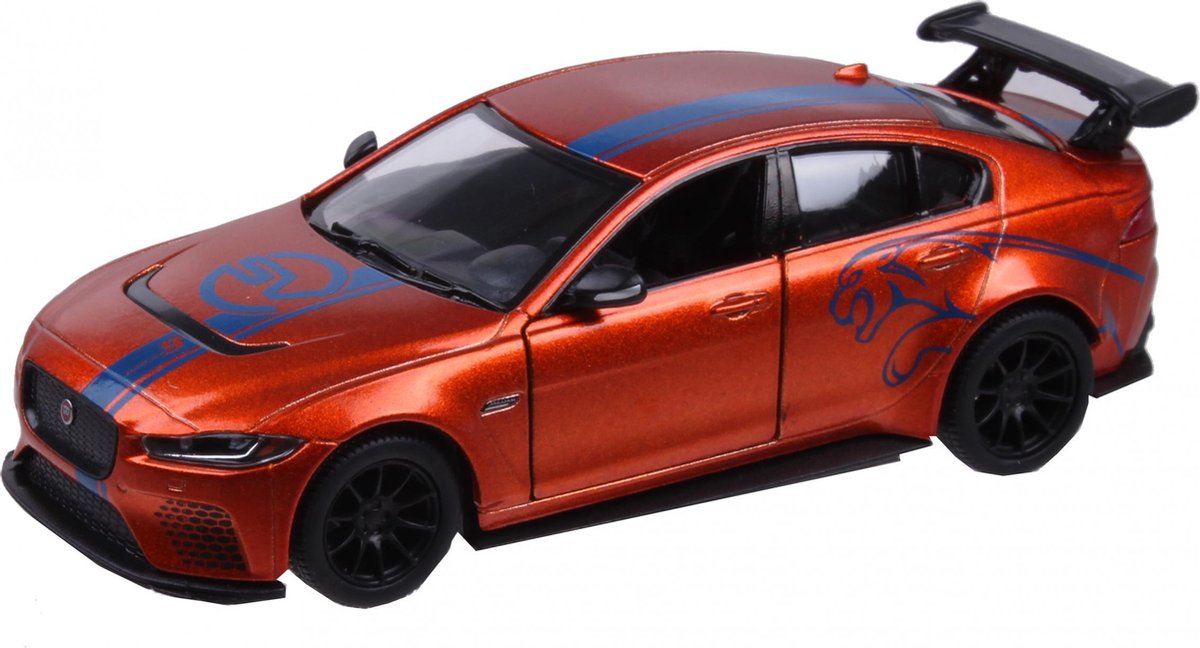 Kinsmart Auto Jaguar Xe Sv 12 Cm Oranje