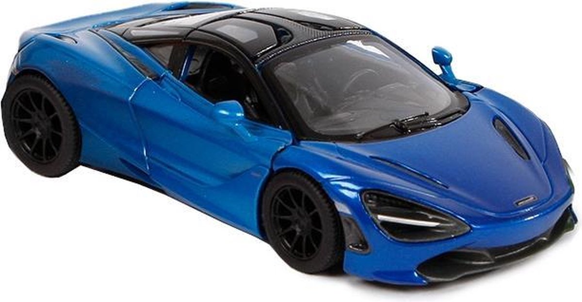 Kinsmart Auto Mclaren 720s Pull-back 1:36 Staal Die-cast Blauw