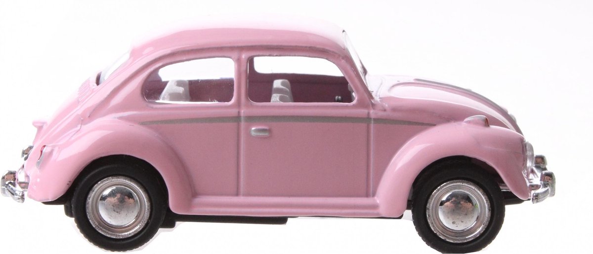 Kinsmart Auto Volkswagen Beetle Junior 6 Cm Die-cast Roze
