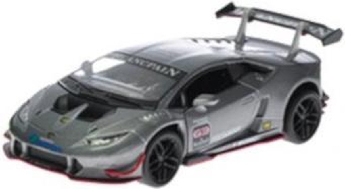 Kinsmart Schaalmodel Lamborghini Huracan 1:36 Pull-back Grijs