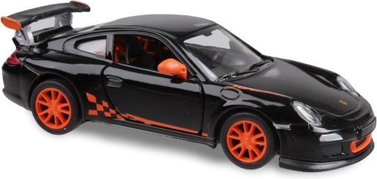 Kinsmart Schaalmodel Porsche 911 Gt3 Rs 11 Cm Alu 1:36 Zwart