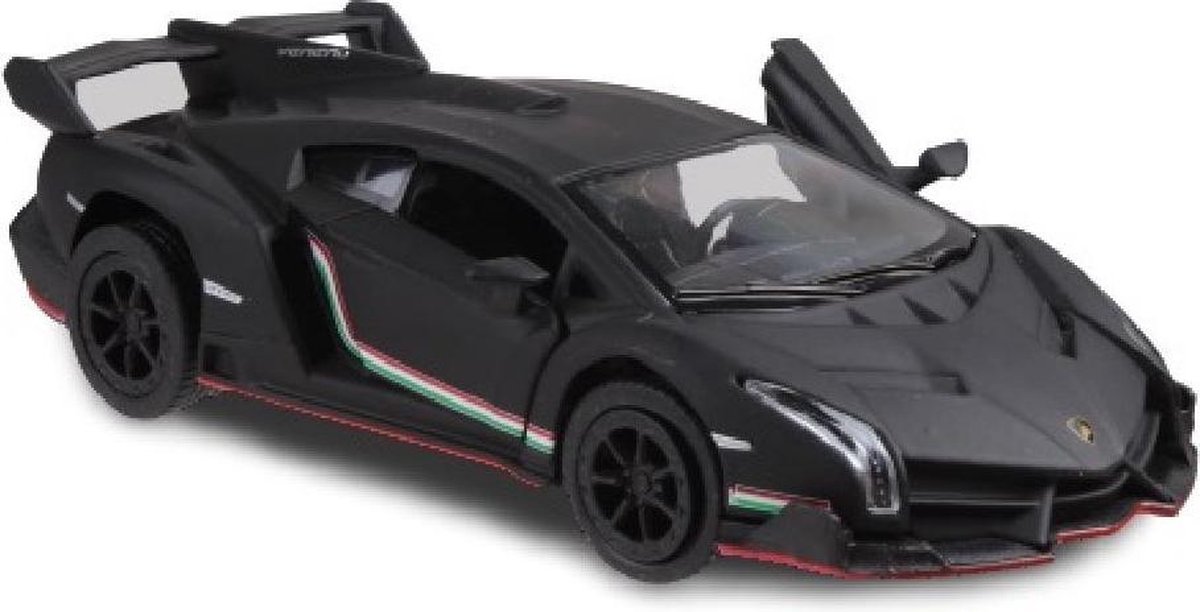 Kinsmart Sportwagen Lamborghini Veneno 1:36 Die-cast Zwart