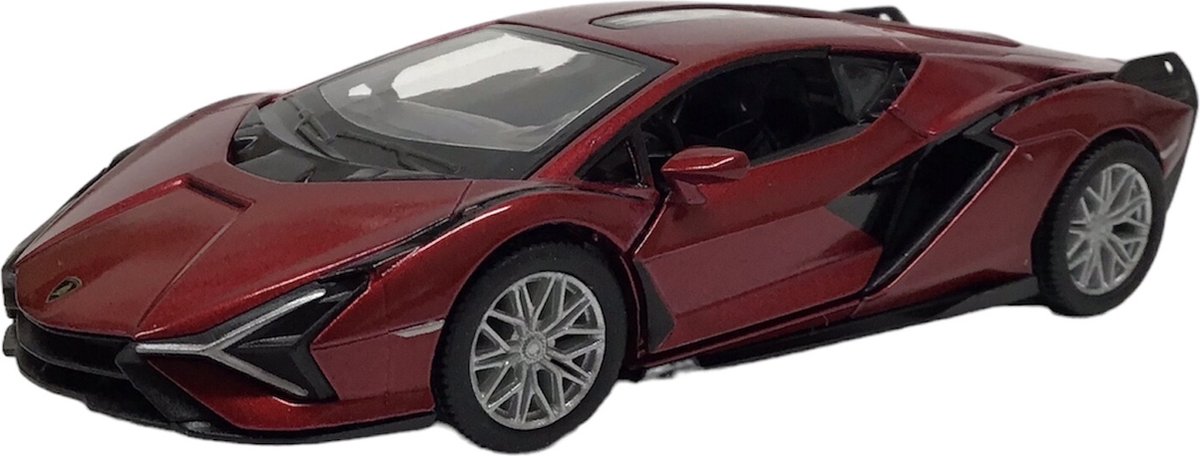 Lamborghini Sián FKP 37 (12,5 cm) 1/40 Kinsmart - Modelauto - Schaalmodel - Model auto rood