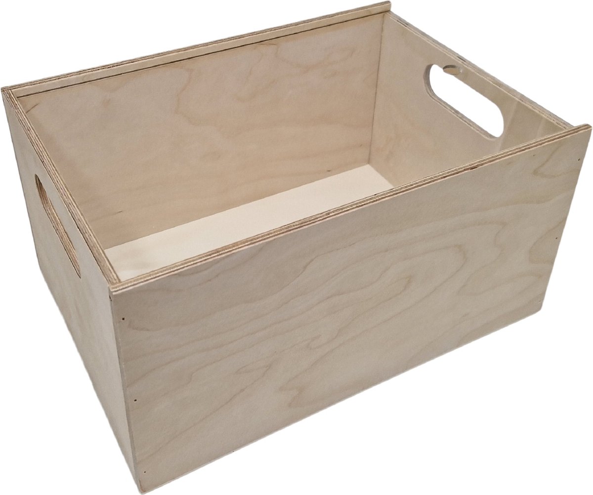 Opbergkist met plexiglas schuifdeksel