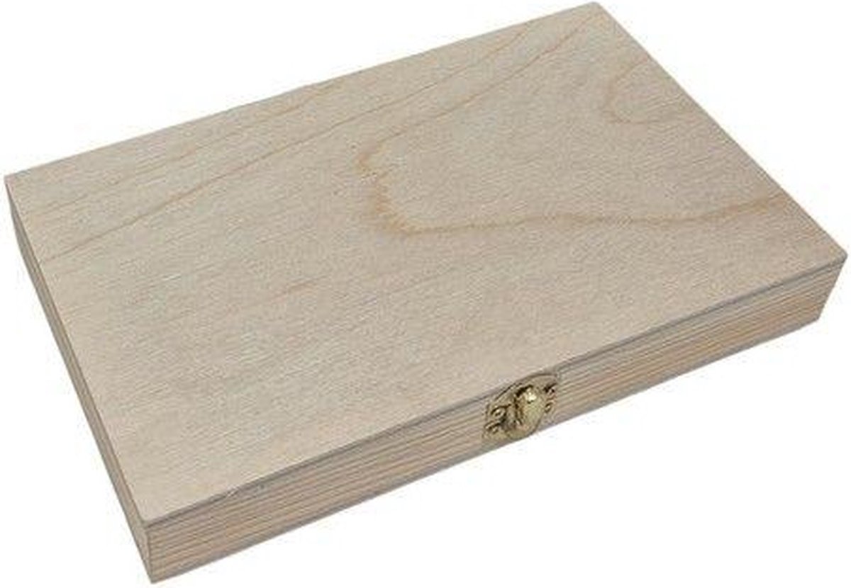 Pennen/kaarten kistje grenen