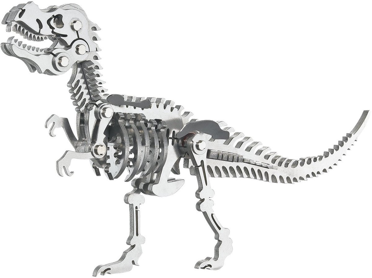 Bouwpakket 3D Model DIY Dino T-Rex Tyrannosaurus- metaal