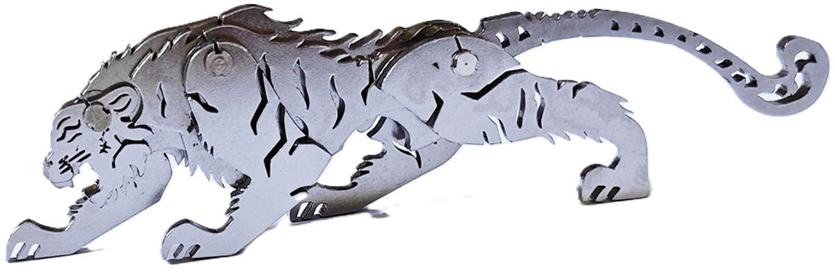 Bouwpakket 3D Model DIY Tijger- metaal