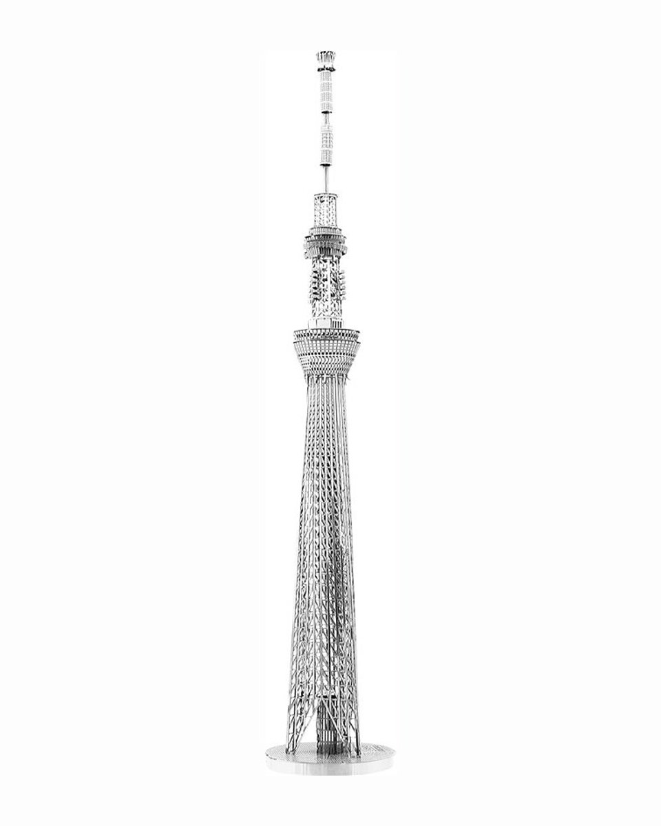 Metalen bouwpakket 3D Model Miniatuur van de Tokyo Skytree Tower (Tokio)