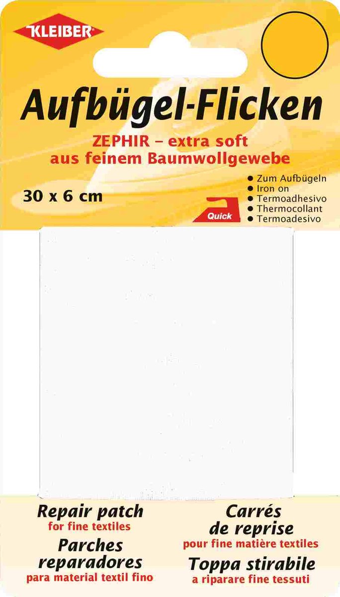 31006 Reparatiedoek opstrijkbaar - wit