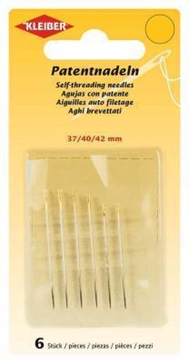 69907 Patentnaalden (37, 40, 42 mm), 6 st.