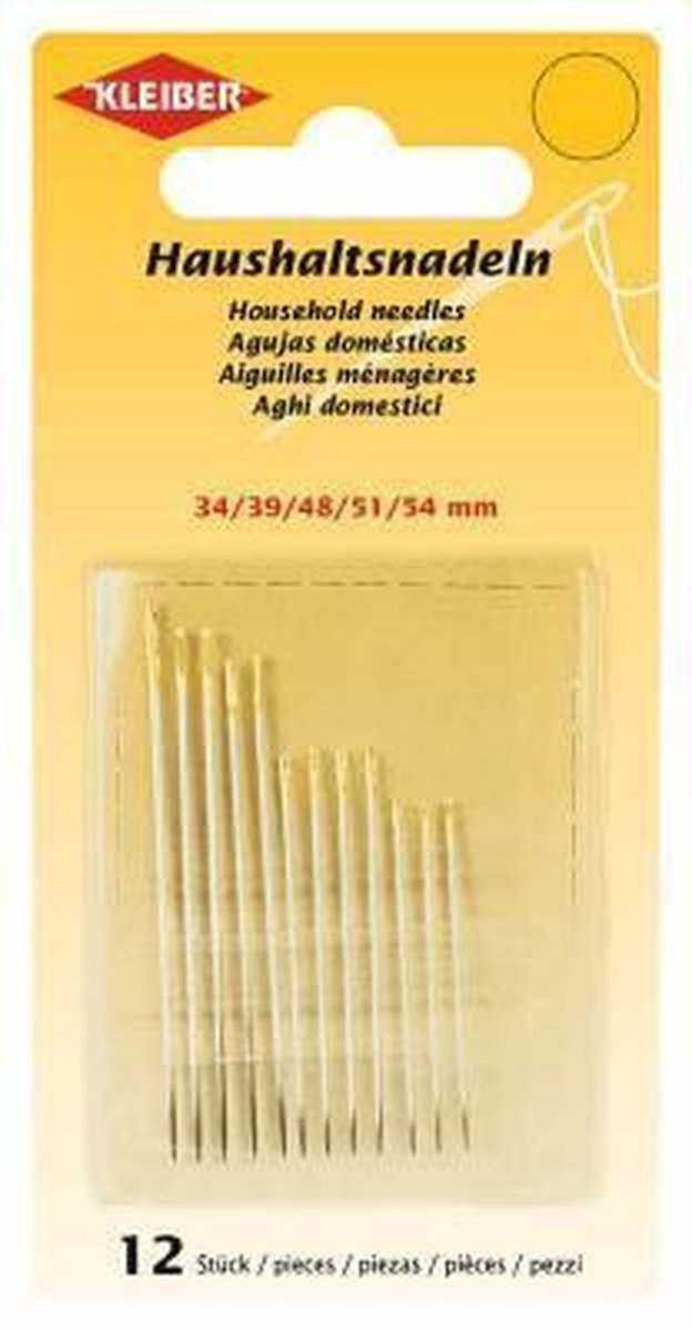 69909 Huishoudnaalden (34, 39, 48, 51, 54 mm), 12 st.