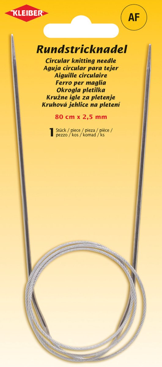 Breinaalden set, rond, 800 mm x 7,0 mm