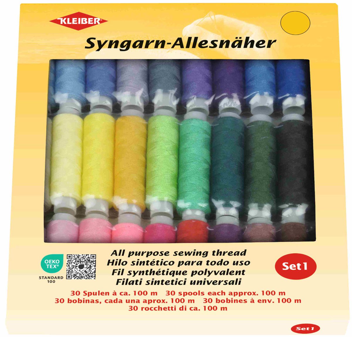 Kleiber naai-garens assortiment universeel, 30 x 100 m