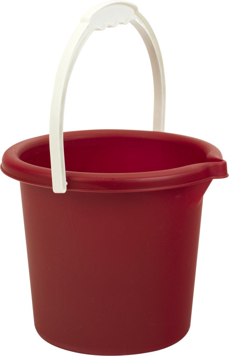 Klein Toys Little Foot emmer 2 liter - 95% gerecycled plastic - rood wit