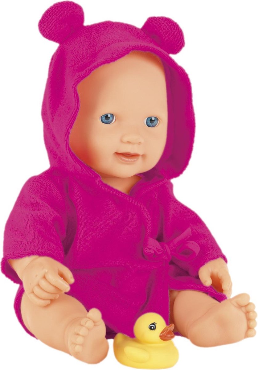 Klein Toys Princess Coraolie Babypop 35c, - met badeendje - met badjas - roze