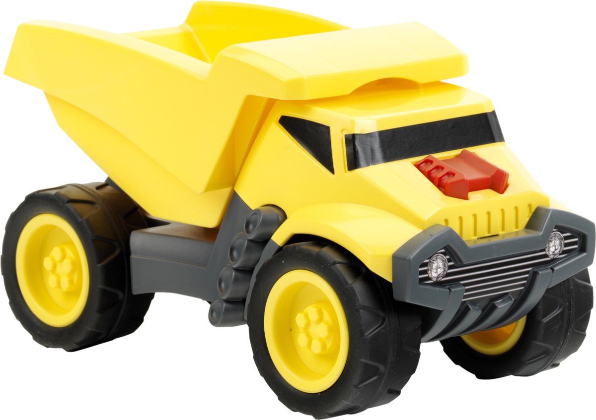 Klein toys speelgoedvoertuig kiepwagen - 22x11x12cm - geel zwart