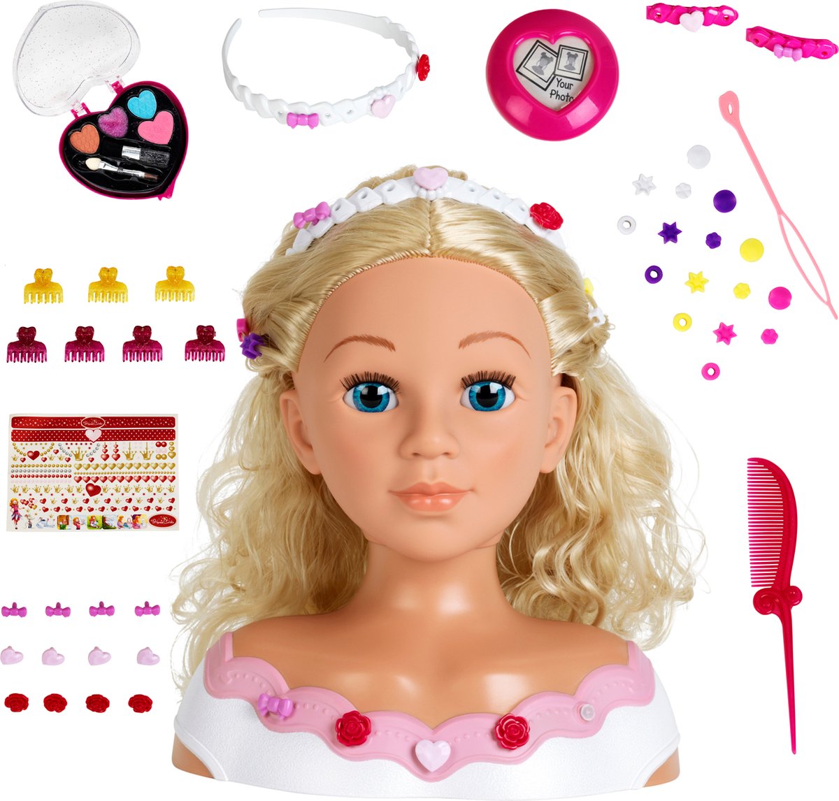 Princess Coralie Make-Up And Hairstyling Head Rose.