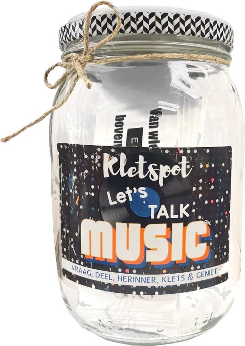 Kletspot Lets Talk Music - Gespreksstarter - Muziekliefhebbers