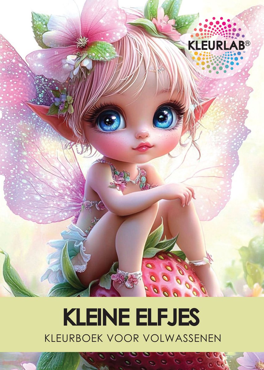 KleurLab® – Kleine Elfjes – Luxe Kleurboek voor Volwassenen – Fantasy, Magie & Sprookjes – 48 Unieke A4 Kleurplaten – 140g Kwaliteitspapier – Kleuren voor Creatieve Ontspanning – Perfect Cadeau ✦ Nieuw ✦