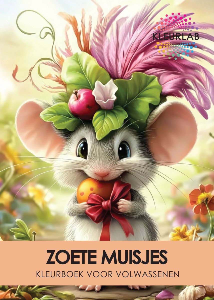 KleurLab® – Zoete Muisjes - Luxe Kleurboek voor Volwassenen - Fantasy, Dieren & Natuur - 48 Unieke A4 Kleurplaten - 140g Kwaliteitspapier - Kleuren voor Creatieve Ontspanning - ✦ Perfect Cadeau ✦