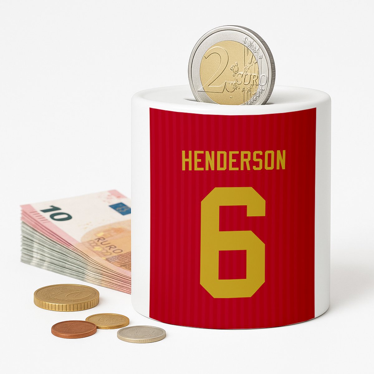 Spaarpot Amsterdam Voetbal - Spaarpot met naam gepersonaliseerd - Voetbal Cadeau - Geschenk - Voetbal shirt op spaarpot - Spaarpotten voor volwassenen of kind - jongen of meisje