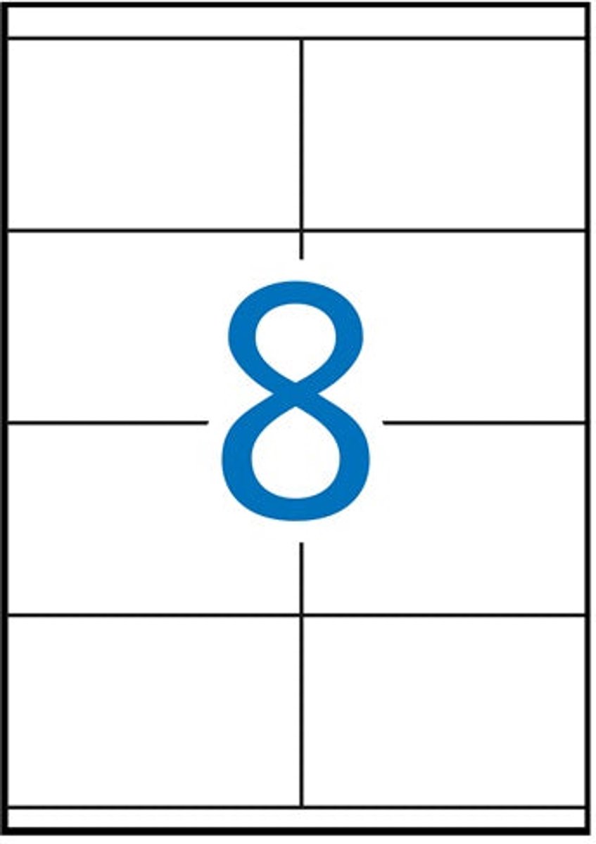 Apli laser A4 etiketten 105x70 mm 800
