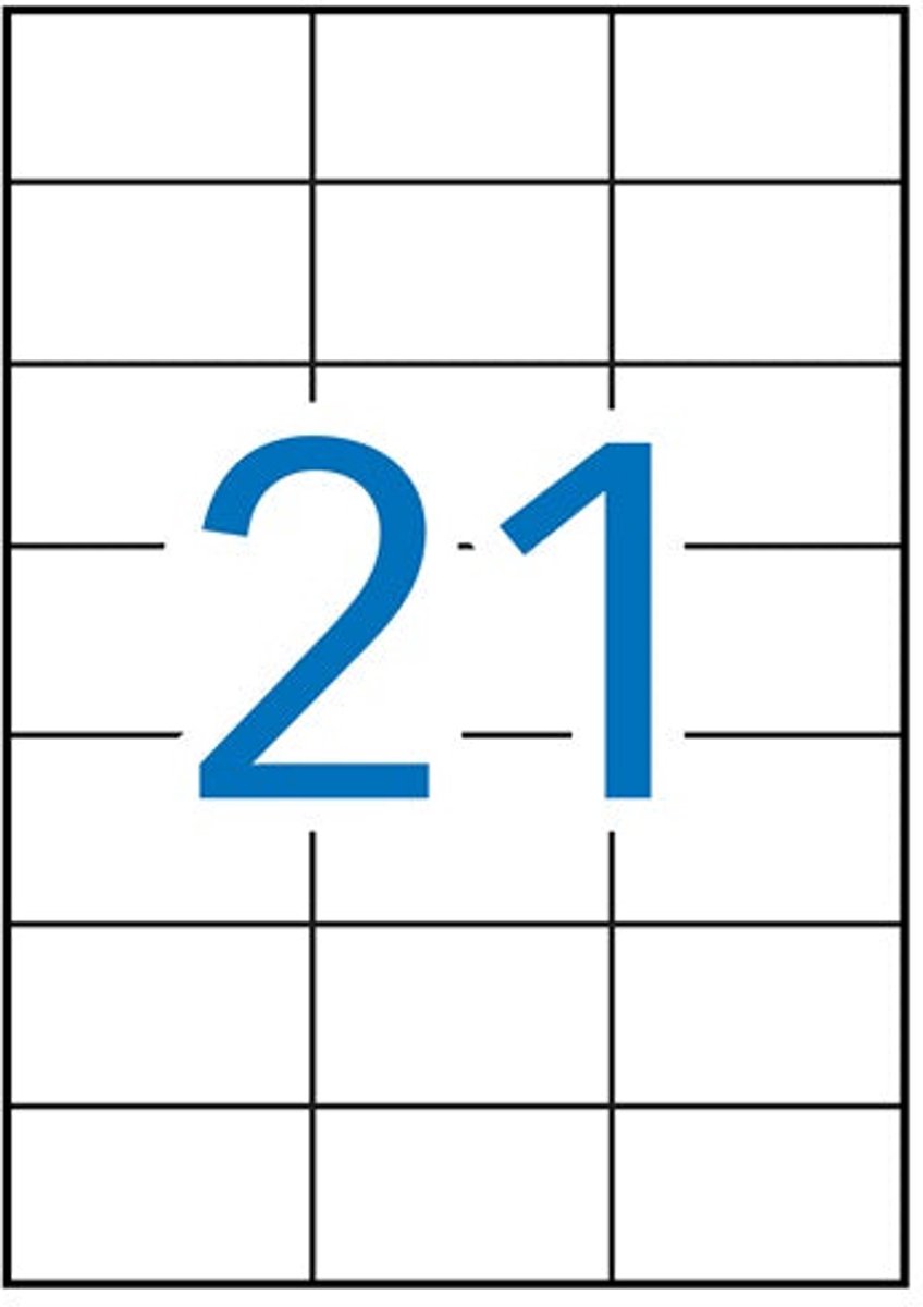 Apli laser A4 etiketten 70x42.2mm 2100x