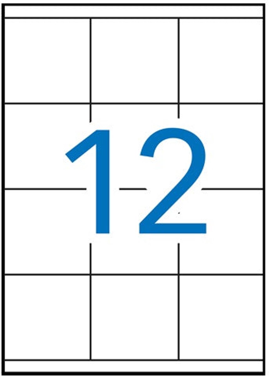 Apli laser A4 etiketten 70x67.7 mm 1200