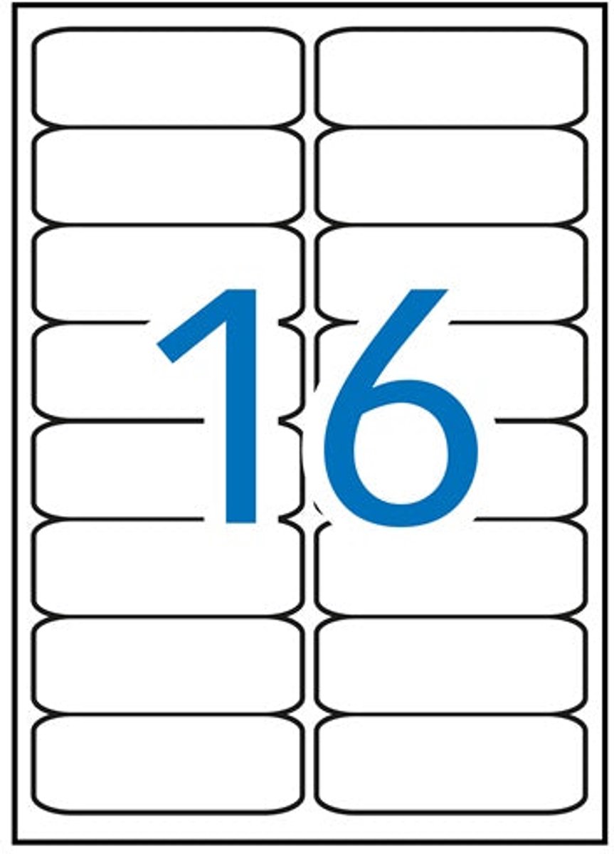 Apli laser A4 etiketten 99x34mm 1600x