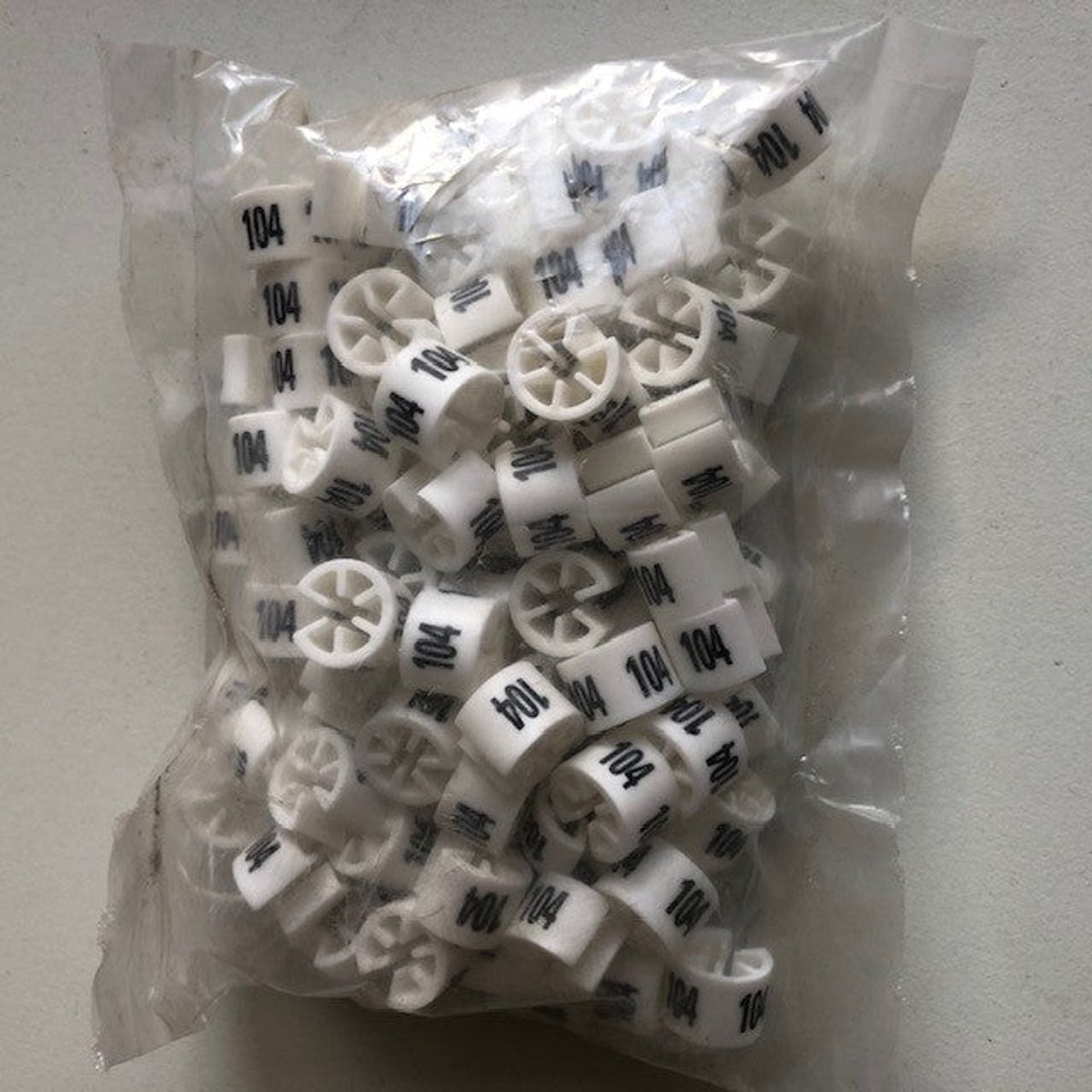 Minimarker wit/zwart 104 100st