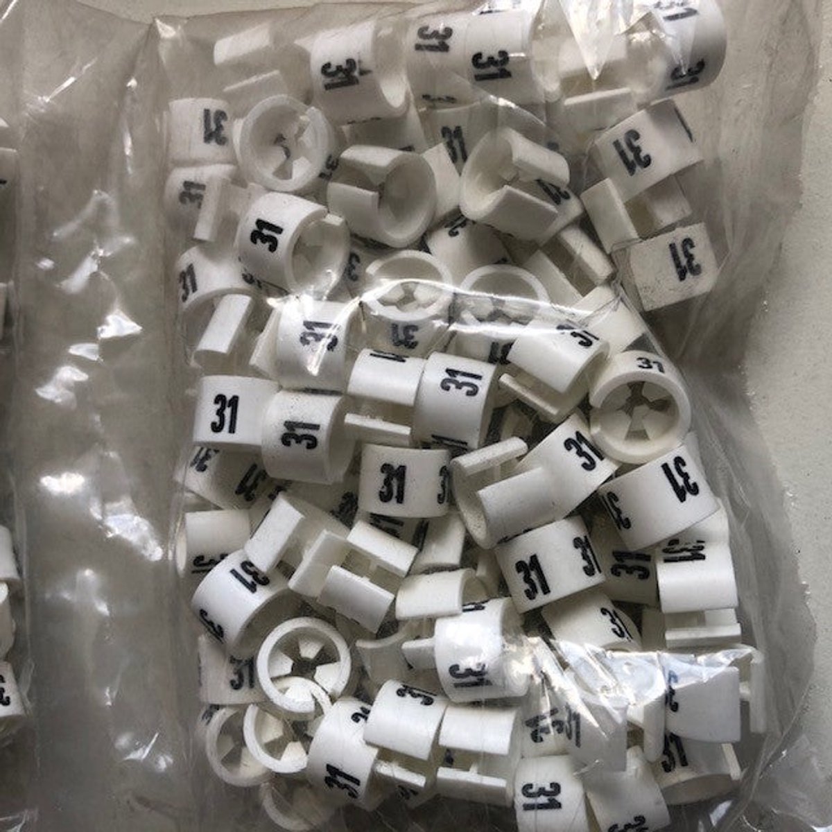 Minimarker wit/zwart 31 100st