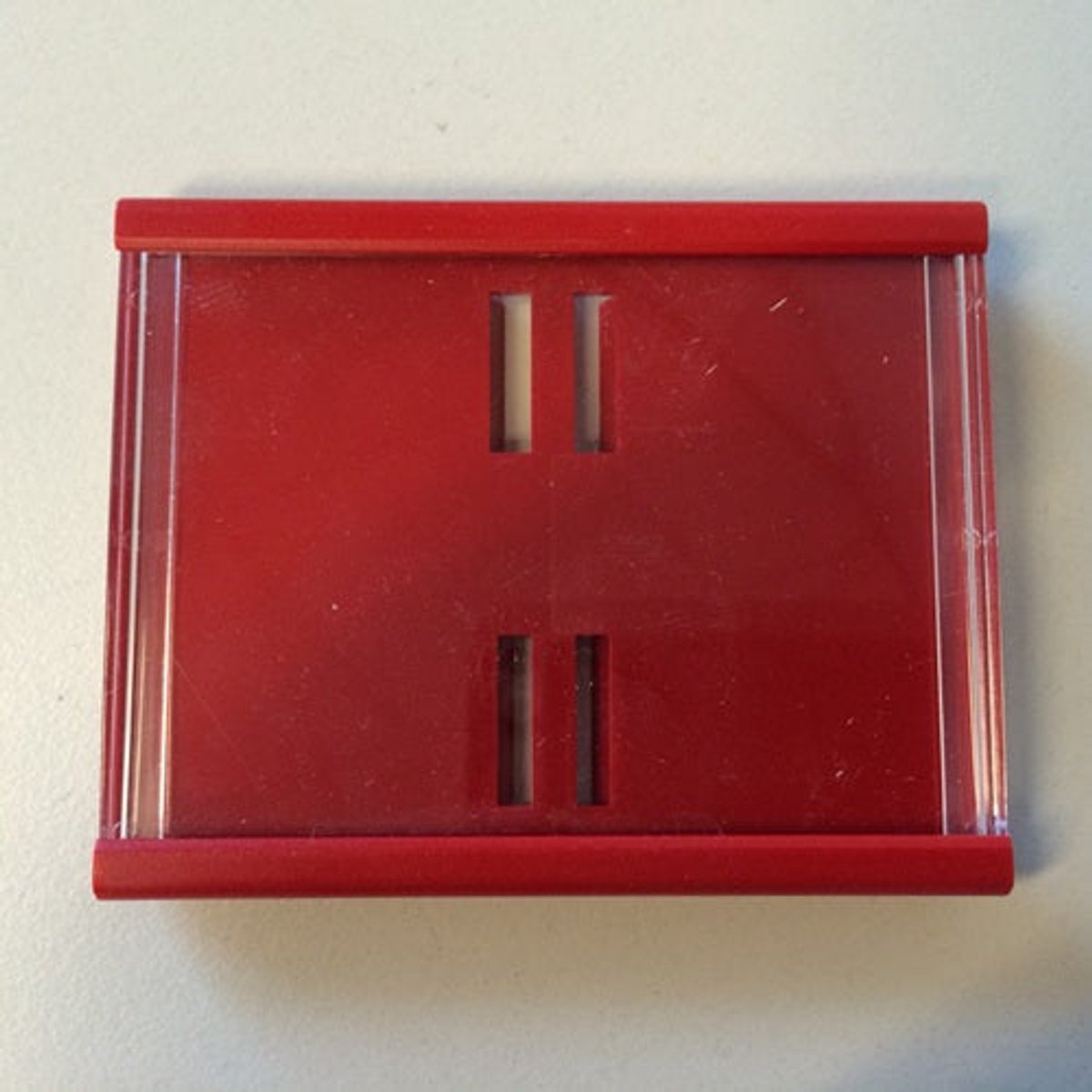 Prijskassette A8 - 74x52 mm rood