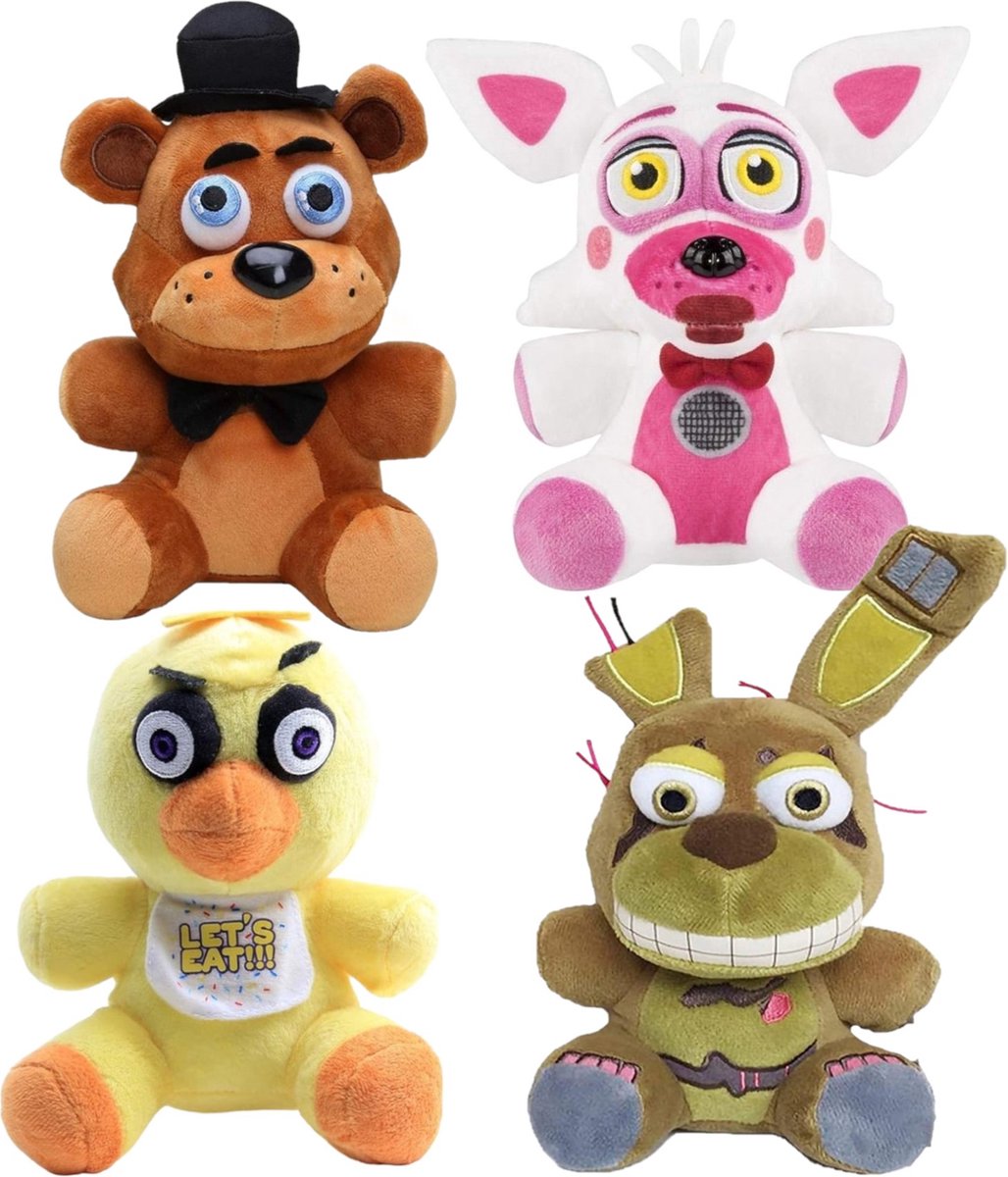 Klikkopers - 4 Knuffels - Knuffel Set