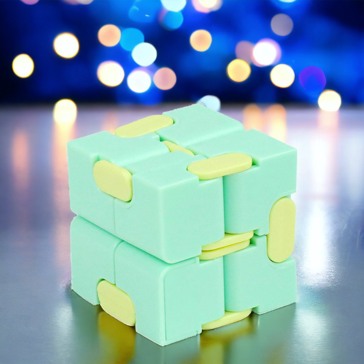 Klikkopers® - Infinity Cube - Pastel Groen - Fidget Toys