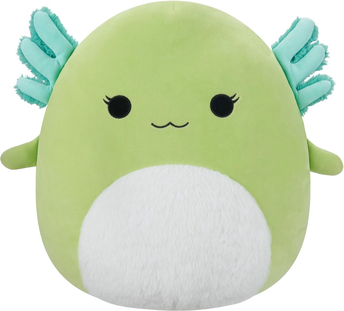 Klikkopers® - Kawaii knuffel - 30CM - Squish Knuffel - Knuffel Axolotl Groen - Kawaii Kussen - Groen Axolotl knuffel - Squish Knuffel