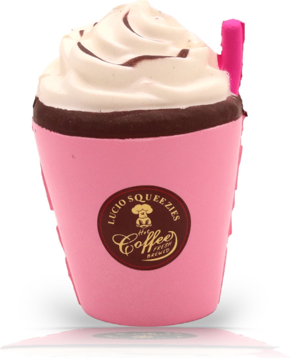 Klikkopers® - Koffiekopje - Kawaii - Anti-stress speelgoed - Squishies - Fidget - 14 cm