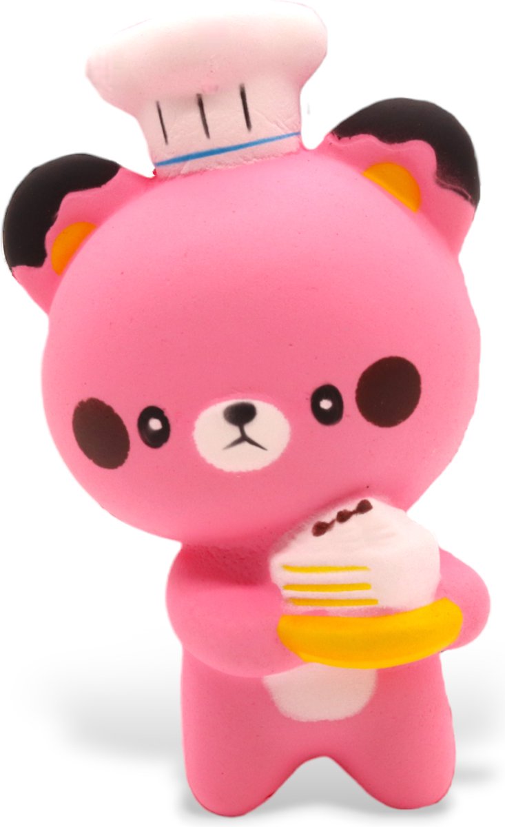 Klikkopers® - Squishy - Chef kat - Kawaii - Anti-stress speelgoed - Squishies - Fidget - 14 cm