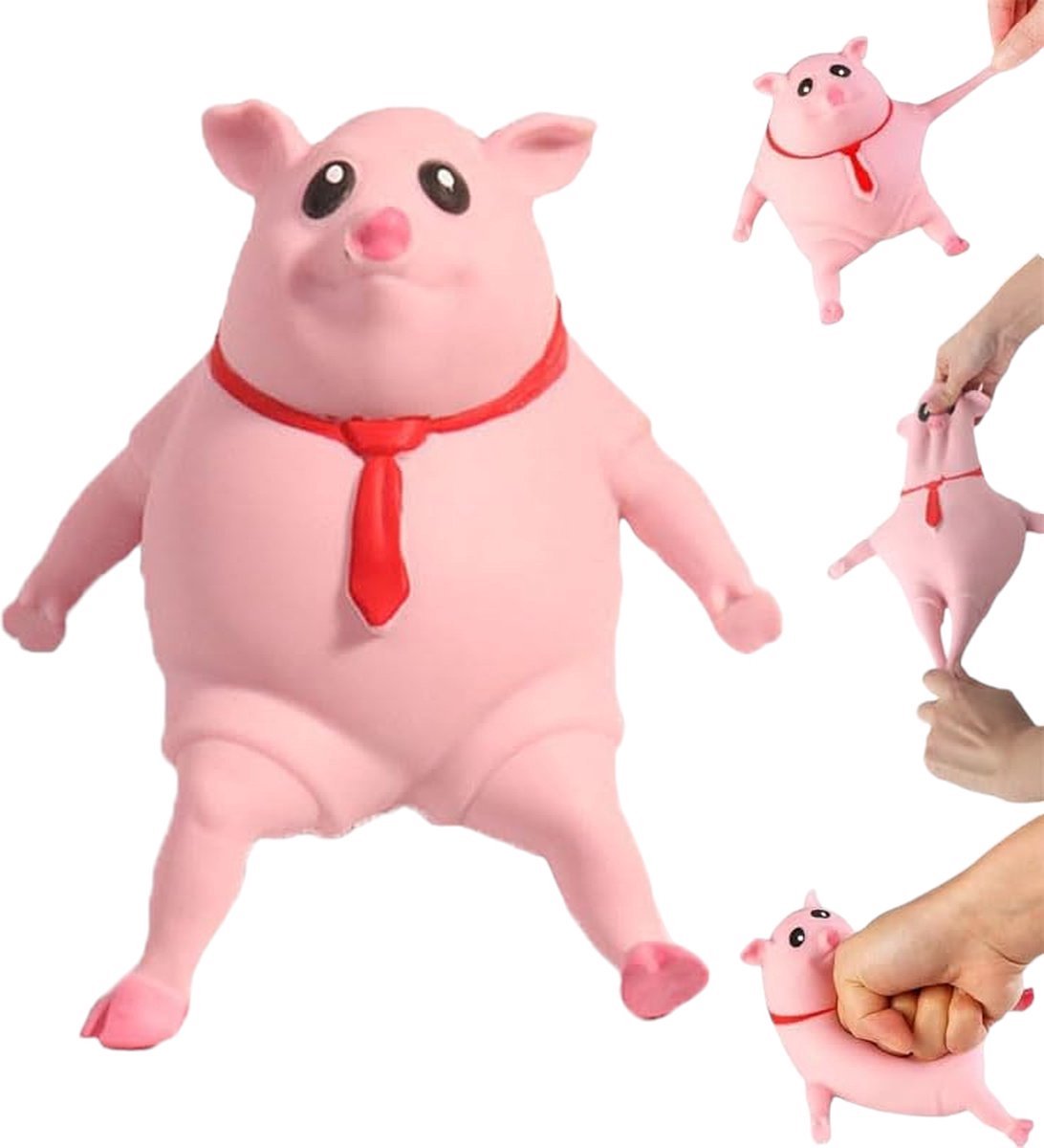 Klikkopers® - Squishy - Splat Pig - Varken Speelgoed - 25 cm - Anti-stress speelgoed - Squishies - ADHD